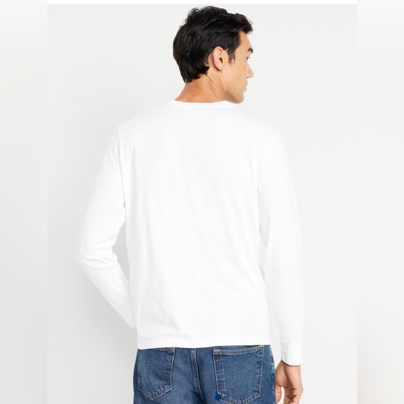 🆕 3-Pack Old Navy Men’s Rotation Crew Neck Long Sleeve T-Shirt White XLarge XL - Picture 3 of 14